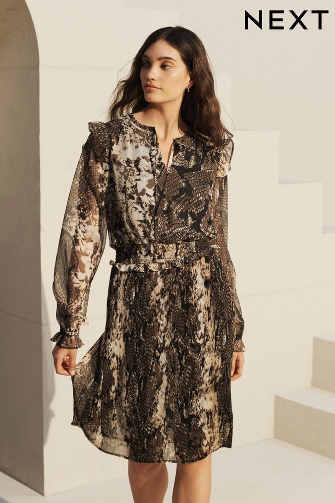 Next snake deals print dress