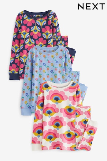 Multi Retro Print Pyjamas 3 Pack (9mths-12yrs) (687607) | £26 - £32