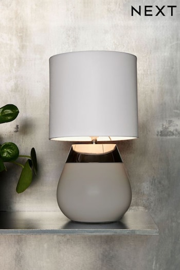 Light Grey Kit Touch Table Lamp (687718) | £22
