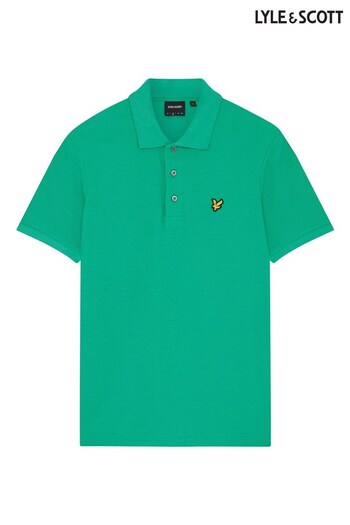 Lyle & Scott Green Milano Trim Polo Shirt (687737) | £55