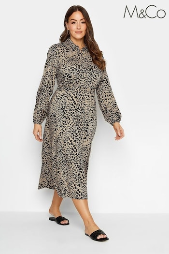 M&Co Natural Button Maxi Dress (687907) | £34