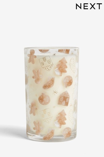 Brown Baked Gingerbread Pillar Scented Candle (688244) | £10