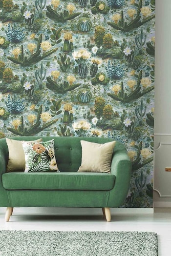 Woodchip & Magnolia Green Cacti Wallpaper (688475) | £110
