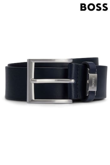 BOSS Navy Connio Smooth Leather Belt (688657) | £69