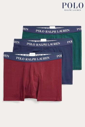 Polo Ralph Lauren Classic Stretch Cotton Trunks 3 Pack (688877) | £45