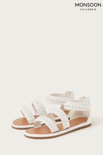 Monsoon Pearly Strap Sandals (689365) | £30 - £32