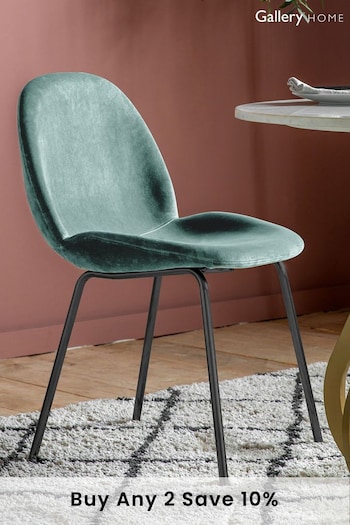 Gallery Home Green Velvet Shayla Set of 2 Chairs (689555) | £260