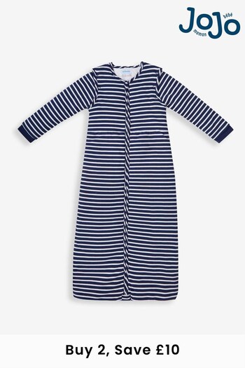 JoJo Maman Bébé Navy Stripe 3.5 tog Toddler Sleeping Bag (689816) | £42