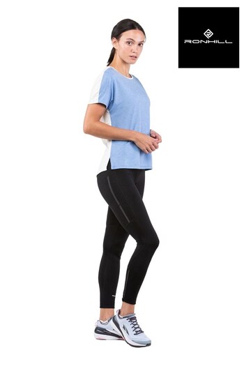 Ronhill Womens Blue Tech Glide Running Short Sleeve T-Shirt (689820) | £38