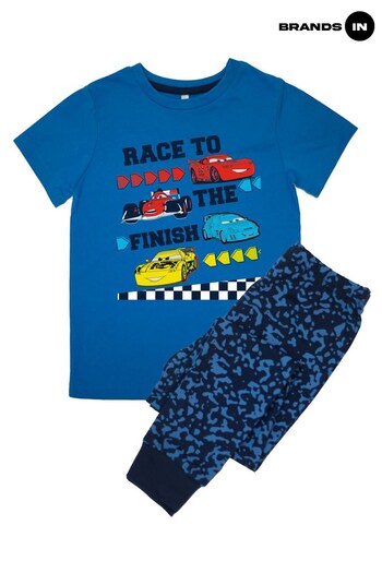 Brands In Blue Cars Race To The Finish Boys Royal Blue Camo Pyjamas (690003) | £19