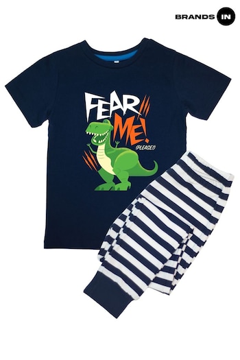 Brands In Navy Toy Story Fear Me Boys Navy Stripes Pyjamas (690066) | £19