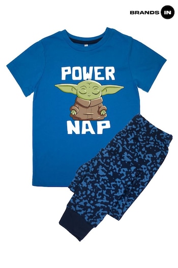 Brands In Blue The Mandalorian Power Nap Boys Royal Blue Camo Pyjamas (690068) | £19