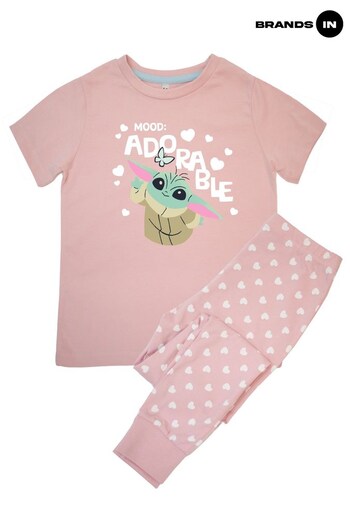 Brands In Pink The Mandalorian Adorable Girls Baby Pink Pyjamas (690086) | £19