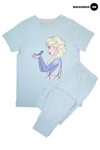 Brands In Blue Frozen Elsa Girls Baby Stars Pyjamas (690129) | £19