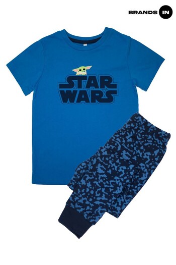 Brands In Blue The Mandalorian Logo Child Boys Camo Pyjamas (690131) | £19