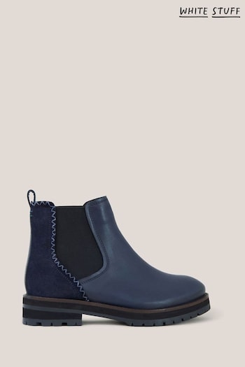 White Stuff Esme Leather Chelsea grey Boots (690292) | £89