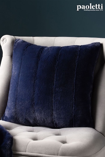 Riva Paoletti Blue Empress Alpine Faux Fur Cushion (690334) | £17