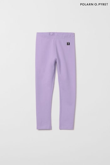 Polarn O Pyret Purple Organic Cotton Leggings (690392) | £16