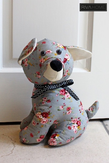 Riva Home White Floral Dog Draught Excluder (690872) | £10