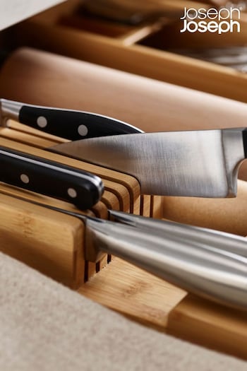 Joseph Joseph Brown DrawerStore Bamboo 2 Tier Knife Organiser (691051) | £28