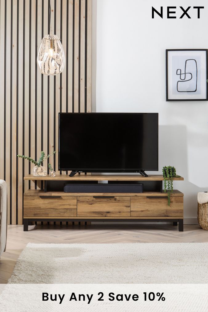 65 inch deals oak tv stand