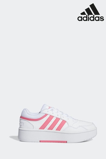 adidas Originals White/Pink Hoops 3.0 Bold Trainers (691855) | £60