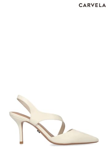 Carvela Cream Symmetry Court Shoes (692162) | £149