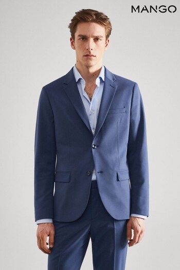Mango Slim-Fit Blue Super Suit Blazer (692546) | £120