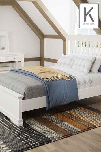 K Interiors White Colton Wooden Bed Frame (692572) | £550 - £755