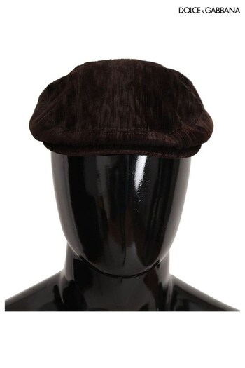 Dolce&Gabbana Authentic Newsboy Brown Hat (692629) | £205