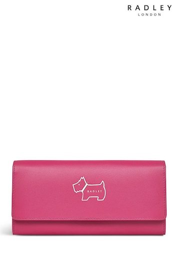 Radley London Pink Heritage Dog Outline Large Flapover Matinee Purse (692732) | £79