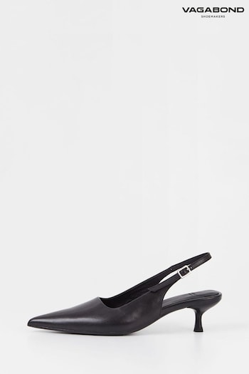 Vagabond Lykke Slingback Kitten Black Heels (692772) | £130