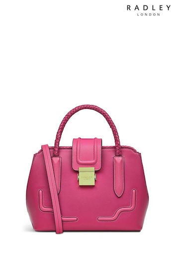 Radley London Pink Liverpool Street 2.0 Weave Small Zip Top Multiway Bag (692790) | £239