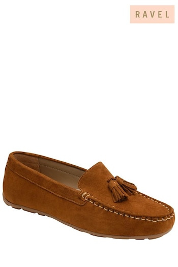 Ravel Brown Suede Loafers (692804) | £60