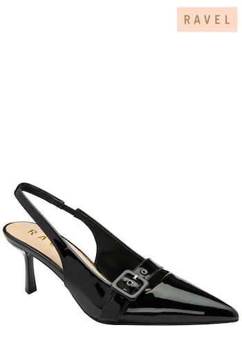 Ravel Black Slingback Court Shoes (692874) | £65