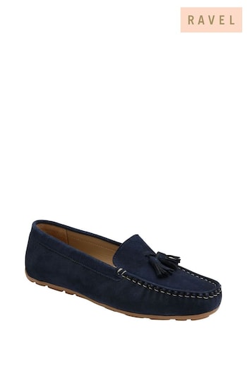 Ravel Blue Suede Loafers (693005) | £60
