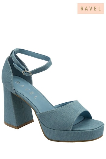Ravel Blue Open Toe Platform Sandals (693223) | £50