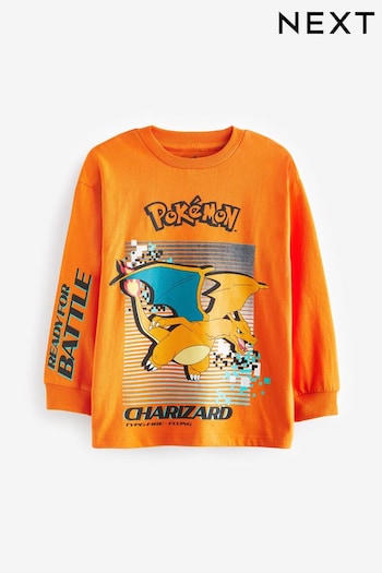 Orange Charizard Pokémon Long Sleeve T-Shirt (4-16yrs) (693230) | £13 - £18