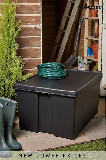Wham Black Bam 150L Heavy Duty Plastic Recycled Storage Box with Lid (693328) | £38