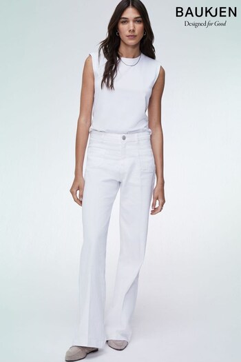 Baukjen Lou Organic White Jeans (693574) | £109