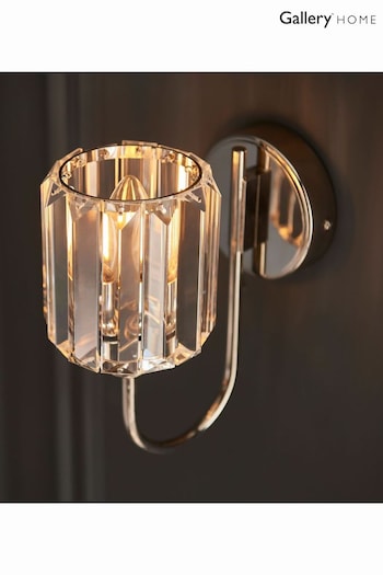 Gallery Home Bright Nickel Hove Wall Light (694892) | £38