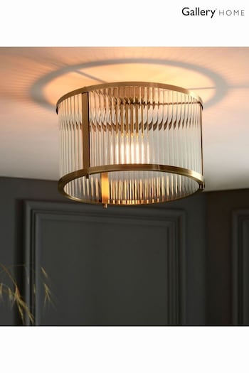 Gallery Home Antique Brass Ridgeway Ceiling Light (694923) | £105