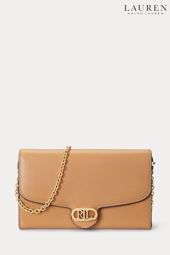 Lauren Ralph Lauren Natural Adair Leather Cross-Body Bag (695082) | £189