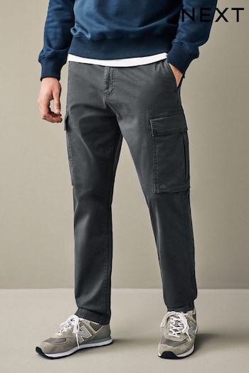 Charcoal Grey Regular Fit Cargo Trousers (695168) | £30