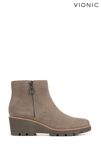 Vionic Grey Suede Hazal Ankle Boots (695241) | £170