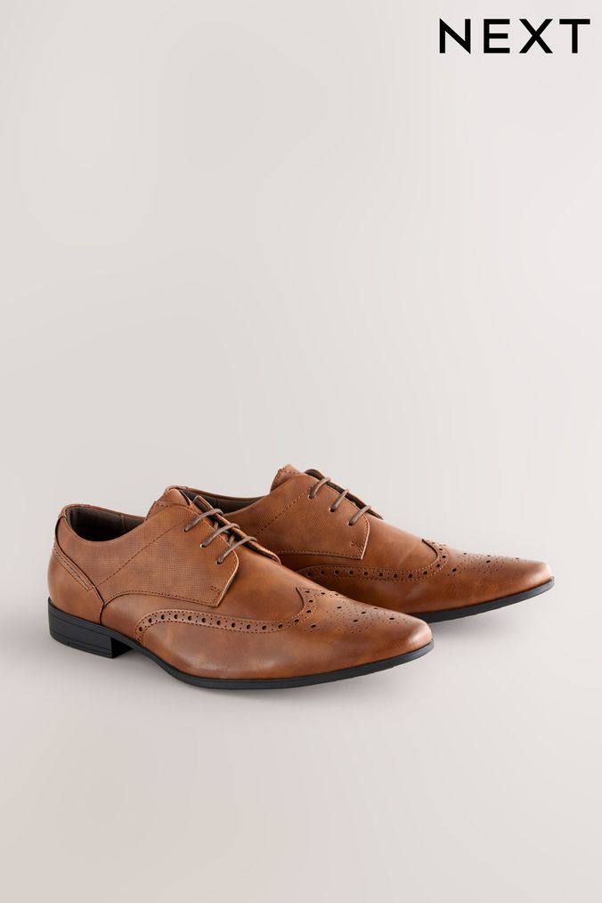 Next mens tan shoes discount