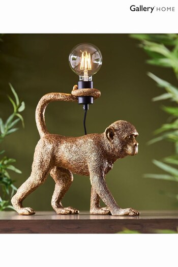 Gallery Home Gold Capuchin Monkey Table Lamp (695480) | £74