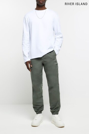 River Island Green Pull-On Cargo Trousers (695505) | £40