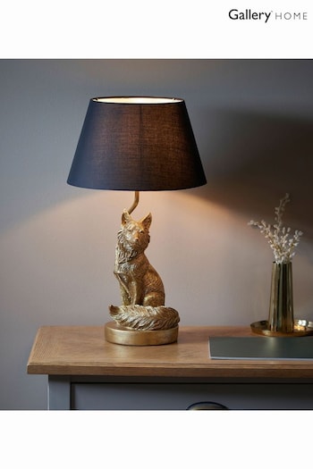 Gallery Home Gold Fox Table Lamp (695574) | £77