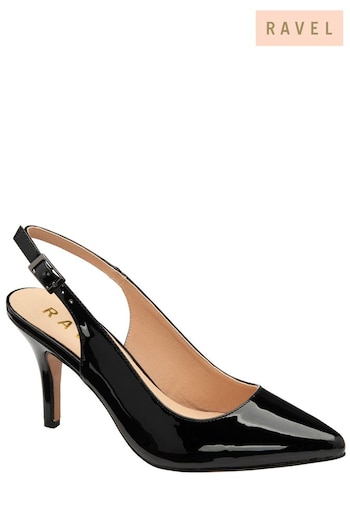 Ravel Black Slingback Stiletto Court Shoes (695621) | £65